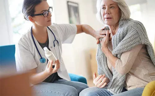 V10-3: Adults Unaware of Palliative Care 1 Nurse and woman