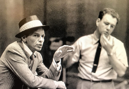 Frank Sinatra in studio