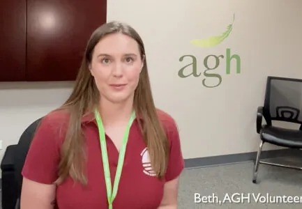 Beth, a volunteer