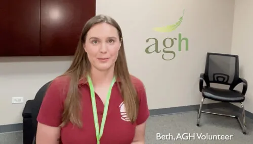 Beth, a volunteer