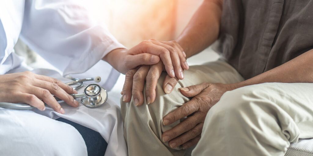Palliative Care for Parkinson’s Disease Patients 1 Holding hands in comfort