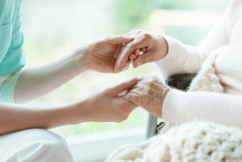 Holding hands